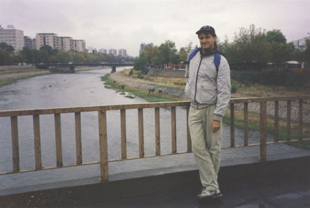 me on the bridge in Skopje